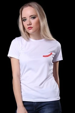 Футболка Астер из примы женская, однотонная "Рука помощи"