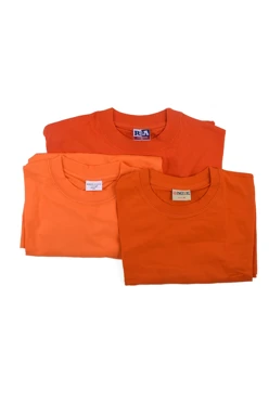 Футболка х/б женская (РАСПРОДАЖА), однотонная оранжевая