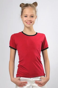 Футболка Атлетик детская, однотонная красная