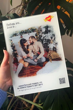 Фото на стекле А4 "Love Is", "Insta"