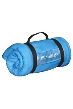 Плед Свиток (с ремешком и вставкой из оксфорда) флисовый 155х170 см, однотонный "Нечкино"