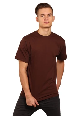 Футболка Премиум унисекс (Modern), однотонная шоколадная