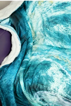 Плед Слипи флисовый 140х200 см (двухслойный), с полной запечаткой "Морена"