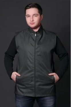 Жилет Брайт унисекс, однотонный черный