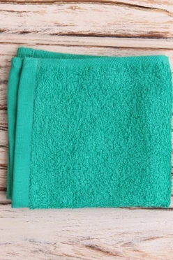 Полотенце махровое 30х30 см (Ituma), однотонное светло-зеленое