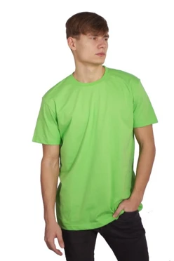 Футболка Классик унисекс (Stanсolor), однотонная салатовая