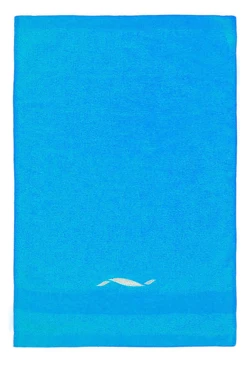 Полотенце махровое 70х140 cм с вышивкой (Color), голубое