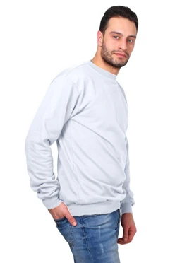 Толстовка унисекс (РАСПРОДАЖА), однотонная белая