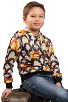 Худи Томми детский из адидаса с полной запечаткой "Коты"