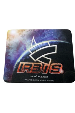Коврик для мыши прямоугольный 3 мм, с полной запечаткой "IRBIS"