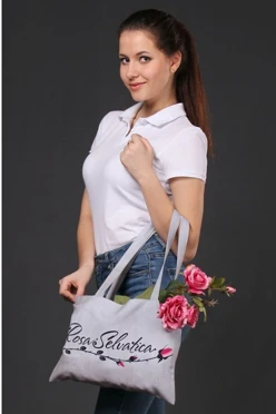 Сумка Универсал из габардина 45х35 см, печать с двух сторон "Rosa Selvatica"