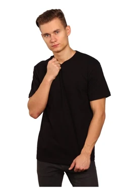 Футболка Премиум унисекс (Modern), однотонная черная