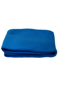 Плед Классик (в упаковке из спанбонда) флисовый 155х170 см, однотонный синий