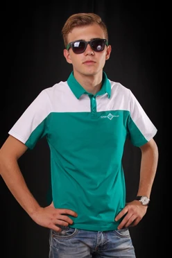 Поло Драйв унисекс комбинированная "Ромб"