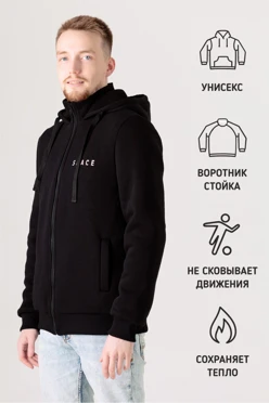 Балахон Джеймс из футера на флисе унисекс, однотонный