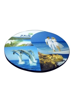 Коврик для мыши круглый 3 мм, с полной запечаткой "TezTour"