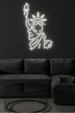 Светильник дизайнерский неоновый "Статуя свободы"