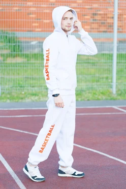 Спортивный костюм Комфорт из футера унисекс, однотонный "Basketball"