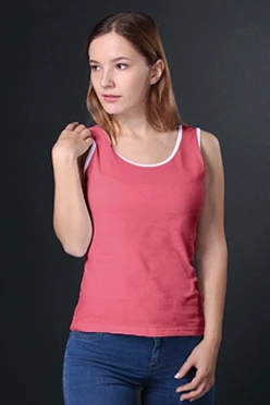 Майка Спорт женская, однотонная розовая