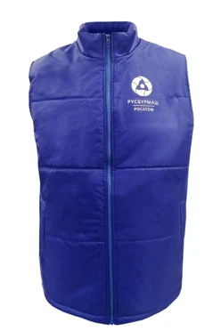 Жилет Оливер на синтепоне со стежкой унисекс, однотонный "Русбурмаш"