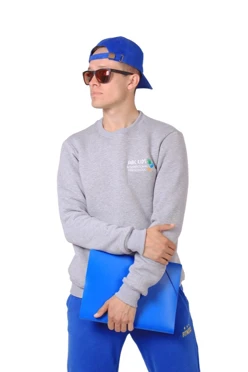 Свитшот Тревис из футера унисекс, однотонная "ABC kids"