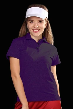 Поло Декстер женская, однотонная фиолетовая