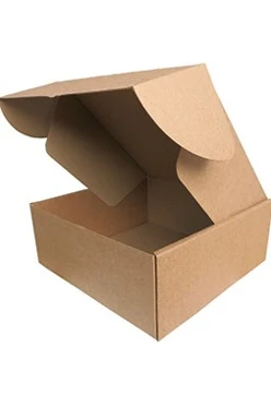 Картонная самосборная коробка для подарка 20*20*10 см