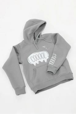 Худи Майк из футера детская, однотонная меланж