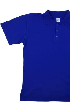 Поло х/б унисекс (РАСПРОДАЖА), однотонная синяя