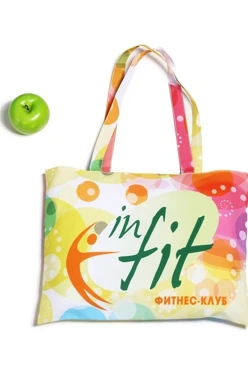 Сумка Универсал из габардина 40х30 см, печать с двух сторон "In fit"