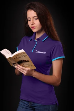 Поло Лайн женская комбинированная "Букинист"