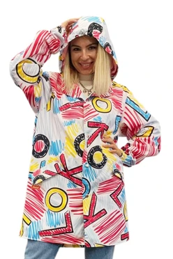 Дождевик Энерджи унисекс с полной запечаткой "Strokes"