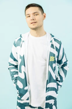 Балахон Ронни унисекс из адидаса с полной запечаткой "Train"