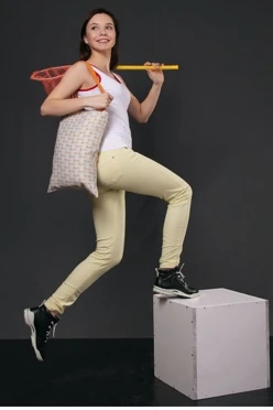 Сумка Универсал из габардина 30х40 см, печать с двух сторон "Goldy"