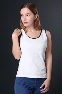 Майка Спорт женская, однотонная белая