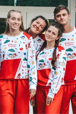 Свитшот Гарри унисекс из адидаса с полной запечаткой "Ребячья Республика"