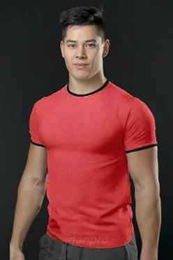 Футболка Атлетик унисекс, однотонная розовая