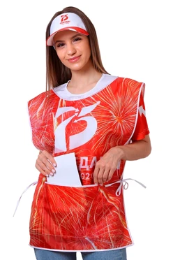 Накидка 50х70 см, с полной запечаткой "75 лет Победа!"