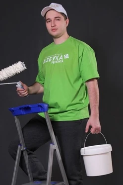 Футболка Премиум унисекс (Modern), однотонная "Азбука ремонта"