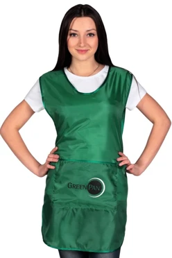 Накидка Флай из шелка 54х82 см, однотонная "Green Pan"