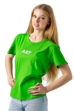 Футболка Мэдисон унисекс, однотонная "ART"