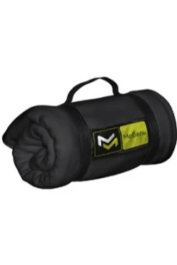 Плед Свиток (с ремешком и вставкой из оксфорда) флисовый 120х155 см, однотонный "Мебель"