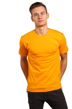 Футболка Премиум унисекс (Modern), однотонная жёлтая