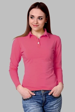 Лонгслив Декстер Плюс женский, однотонный розовый