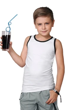 Майка Спорт детская, однотонная белая