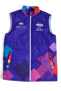 Жилет Портер на синтепоне со стежкой унисекс, с полной запечаткой "УлГПУ"