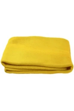 Плед Промо (без упаковки) флисовый 120х155 см, однотонный желтый