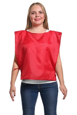 Накидка из шелка 50х55 см, однотонная красная