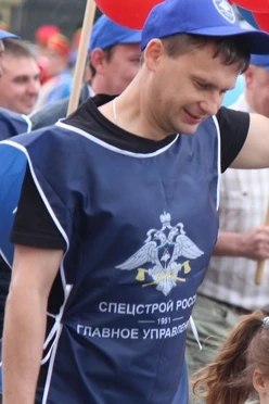 Накидка 50х70 см, с полной запечаткой "Спецстрой России"