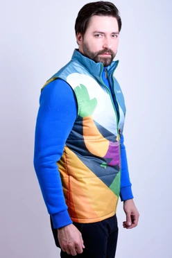 Жилет Портер Лайт со стежкой унисекс, с полной запечаткой "SportFit"